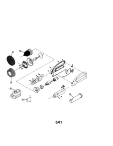 Scrub Devil Diagram and Parts List for SD100  Dirt Devil Hand Vacuum